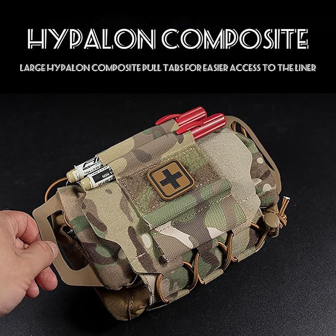 Tactical IFAK Pouch Tactical Blow Out Kit Bag Medical Pouch First Aid Kit System Medical Pouches Emergency Survival Bag for Outdoor Travel Hiking with MOLLE (Color : Green)
