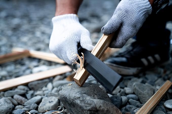 Japanese NATA Hatchet – Hand-Forged Steel &amp Iron Blade Using Traditional Swordsmithing Method | Black-Dyed Finish | Carved Wooden Handle | Leather case | Made in Japan