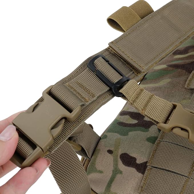 Tactical Expandable Hydration Backpack MOLLE Multi-purposed Airsoft Utility Bag for Travelling Hiking Hunting