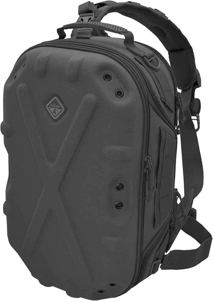 HAZARD 4 Blastwall - Optics/CCW Sling Pack Hard Shell Camera Bag Tactical Molle Backpack (29.5 L) - Black