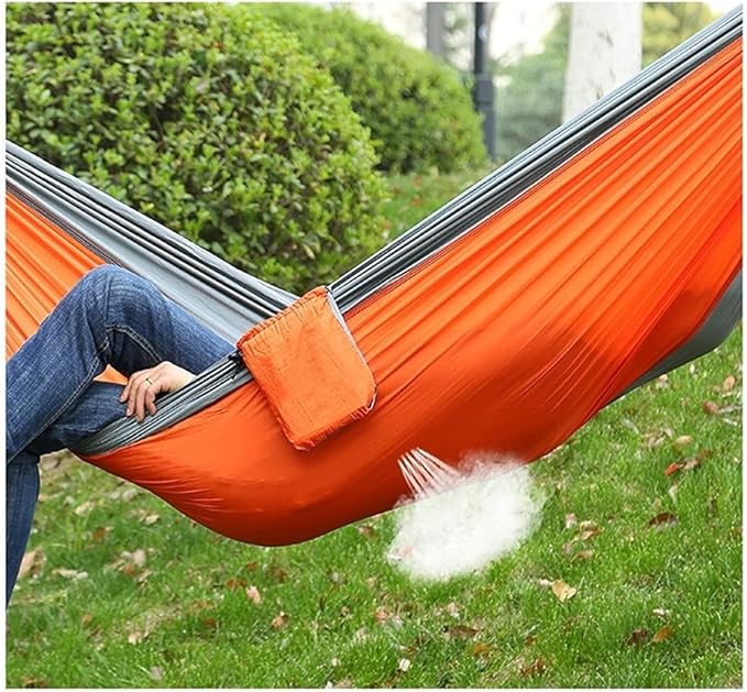 Portable Hammock Portable Camping Hammock Swing Bed Lightweight Hammocks Outdoor Indoor for Beach Garden Backyard for Backpacking Beach (Color : Brown)