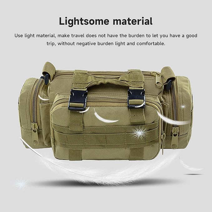 Large Capacity Camping Bag Waterproof Multifunctional Lure Waist Pack Outdoor Shoulder Bag Fishing Tackle Bags Lure Bag
