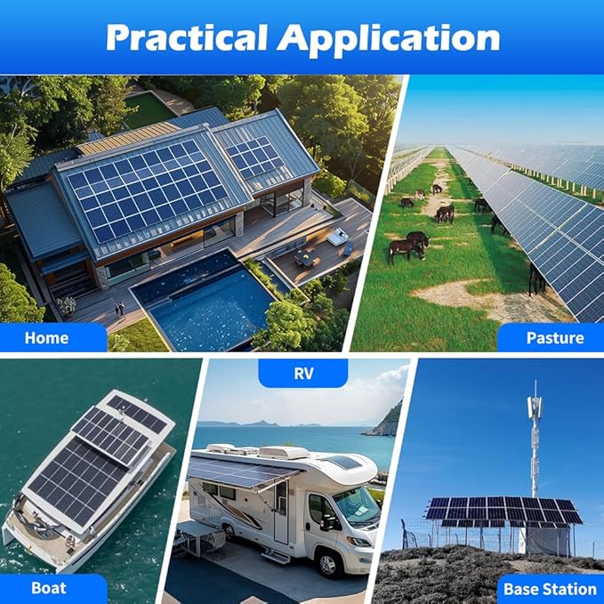 Ampinvt 6000W Solar Inverter 48V DC to 120V/240V AC Split Phase Output Built-in 100A MPPT Solar Controller Off Grid Low Frequency Pure sine Wave Inverter Charger for Lead Acid Lithium Gel Battery