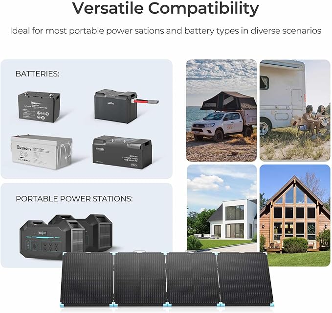 Renogy 220W Portable Solar Panel Suitcase 23% High Efficiency Foldable Solar Charger for Power Station Durable for Decades with Sturdy Kickstands IP67 Waterproof for RV Camping Off-Grid Blackouts