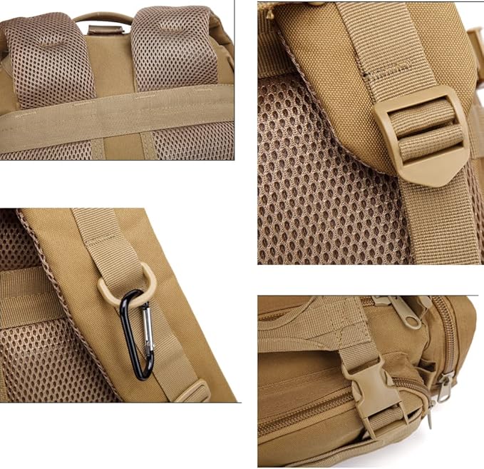 Tactical Backpack MOLLE Rucksacks Detachable Assault Pack Bug Out Bag