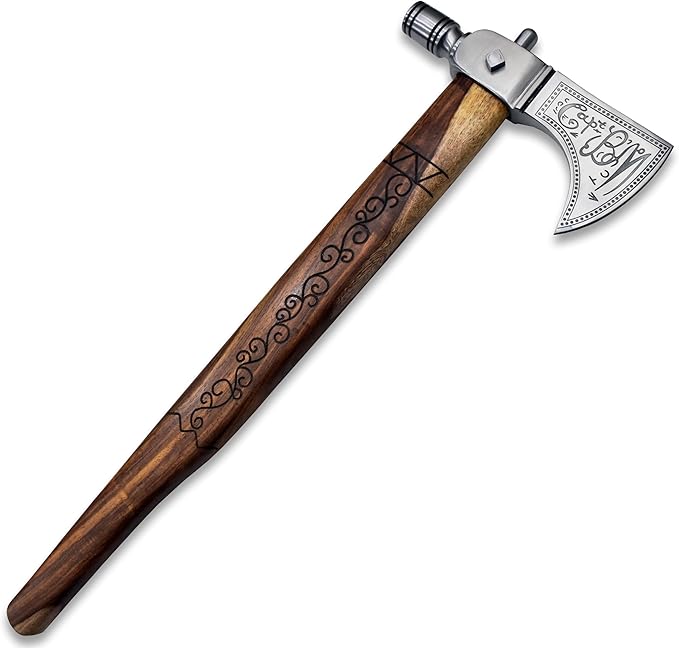Custom Handmade Viking Axe - 1095 High Carbon Steel Bearded Axe Camping Tomahawk Axe Camping Axes and Hatchets Tomahawk Axe Axes with Sheath