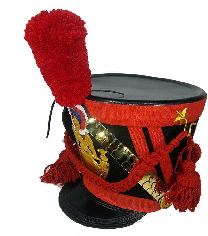 Hood Shako Napoleon Shako Waterloo infantry lines France Tschako pick axe A