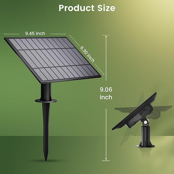 OHLUX Replacement Solar Panel - Compatible with OHLUX Solar Powered Outdoor String Lights - 1 Solar Panel 5.5W 5200mah