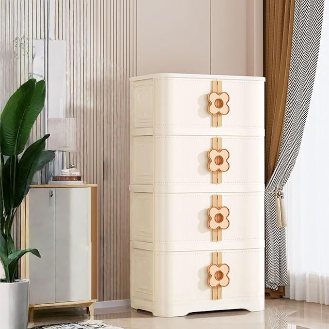 Storage Bins with Lids Stackable Folding Plastic Storage Containers for Home Closet Office Kids Room Clear Doors Magnetic Closure Collapsible Organizer