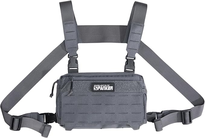 EXCELLENT ELITE SPANKER Tactical Chest Rig Pack EDC Chest Bag Molle Utility Chest Pouch for Outdoor Hunting Workouts Hiking