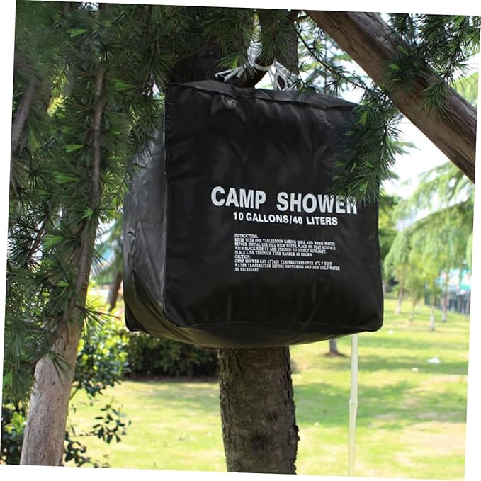 1set Camping Shower Bag Solar Heating Portable Pouch Solar Shower Bag for Outdoor Activities
