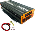 2000W Pure Sine Wave Power Inverter peak-4000 WattDC 12V to 110Vwith 3xACUSB PortLCD Digital Display