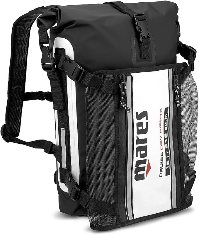 MARES Cruise Dry MBP15 Diving Equipment Bag | Roll-Top Dry Bag for Water Sports &amp Outdoor Activities