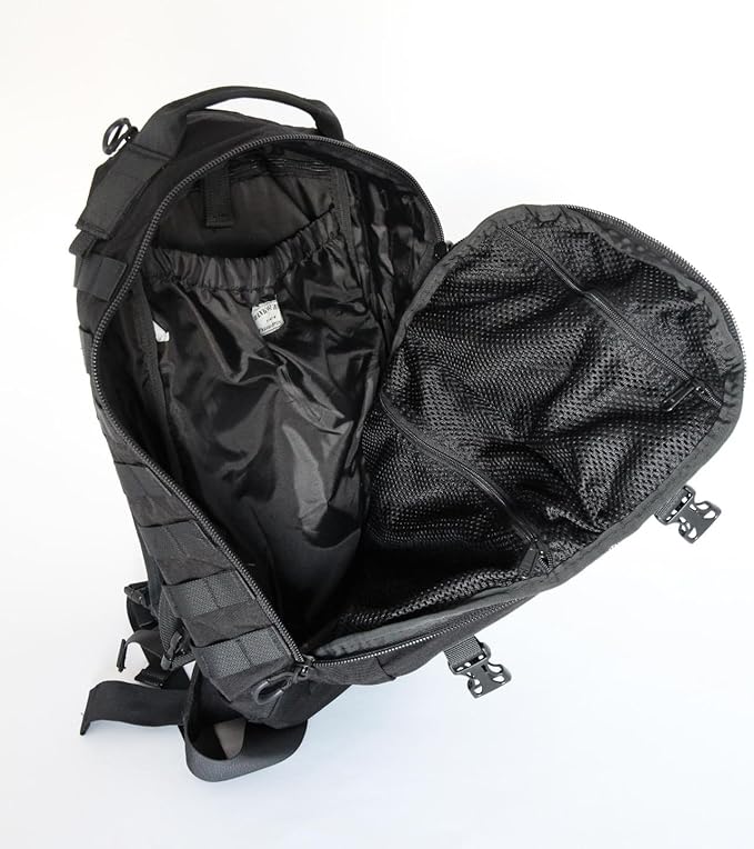 Military 26L ILBE Style Tactical Assault Patrol Molle Backpack (BLACK)