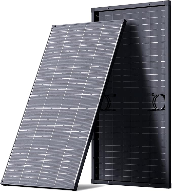 215W Anti-Shading Bifacial Solar PanelCallsun N-Type 16BB Monocrystalline PV Module Over 25% High EfficiencyIdeal for 12V SystemRVMarinePower StationOff-Grid