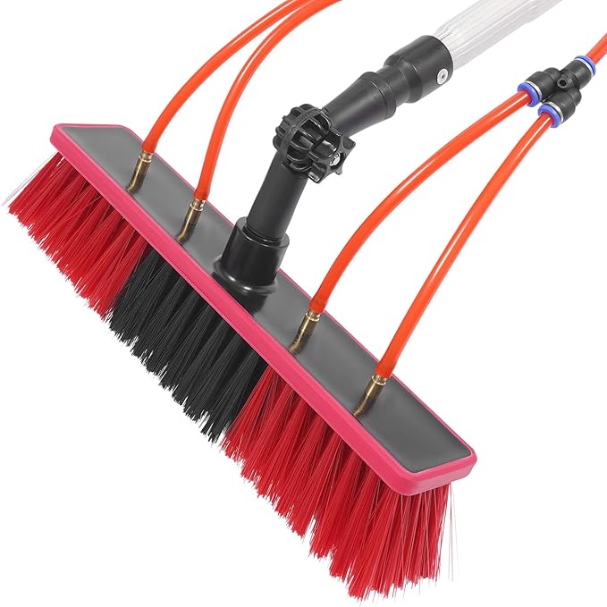 26 Feet Reach Solar Panel Cleaning Brush &amp Pole Water Fed Pole KitSuitable for high Windows Cleaning Solar photovoltaic Panel Cleaning and Cleaning Cars Trucks Vans caravans Windows