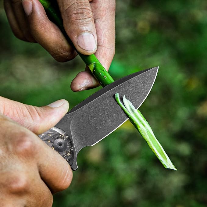 CIVIVI Folding Pocket Knife- Praxis Flipper Liner Lock Knife 3.75 Black Stonewashed Blade Reversible Clip for EDC Outdoor Use C803J