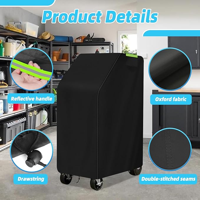 Cover for Robinair A/C RRR Machines Heavy Duty Protective Dust Cover for Automotive AC Recovery Recharge EquipmentWorkshop &amp Garage Equipment Protection