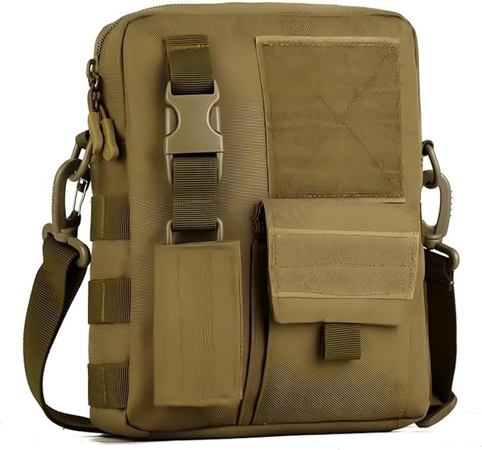 Outdoor Tactical Sling Bag MOLLE Crossbody Pack Chest Shoulder Backpack(Brown)