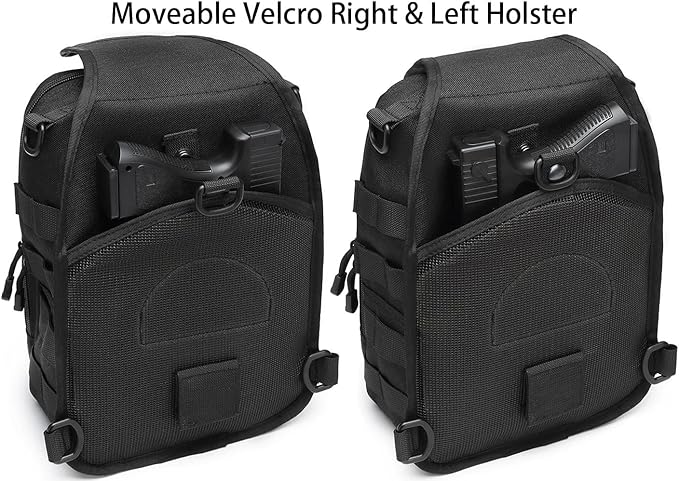 ATBP Tactical Sling Backpack Bag Pack for Men Military One Strap Shoulder Backpack Crossbody Bag With Holster 10 Liters