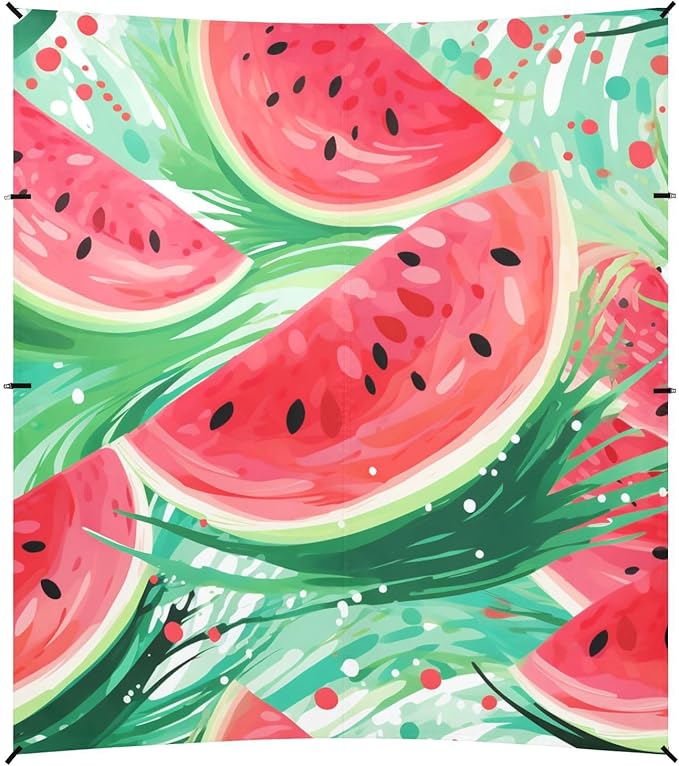 ALAZA Stylized Watermelons Beach Tent Sun Shelter Portable Canopy Sunshade for Outdoor Camping Picnics Backyard Fun 10x9 ft