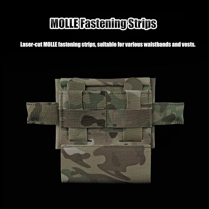 Tactical IFAK Micro Compact MED Pouch MOLLE Rapid Deployment First Aid Bag Small EDC Portable Pack for Hunting Camping