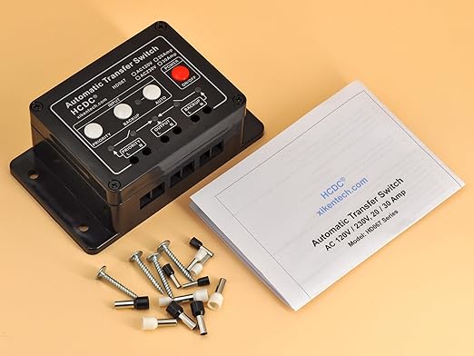Automatic Transfer Switch AC120V 30Amp ATS Auto Transfer Switch HCDC HD067/120V30A