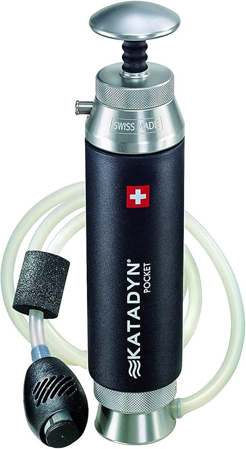 Katadyn Pocket Water Filter for Backpacking Group Camping &amp Emergency Preparedness