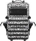55L Military Tactical Backpack - Bug Out Bag with MOLLE System for Hiking(Leopard print color)