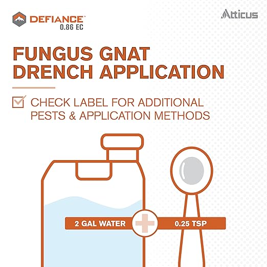Atticus Defiance 0.86 EC Insect Growth Regulator (32 OZ) - Pyriproxyfen 11.23% - Controls Whiteflies Scales Fungus Gnats