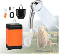 Camp Shower Pump 7800mAh Rechargeable Outdoor Shower Pump with Intelligent LED Display Mobile Shower for Hiking Travel Car Washing RV Pet Bath