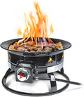 Outland Living Portable Propane Fire Pit 19-inch 58000 BTU Smokeless Gas Firebowl | Perfect for Camping Patio Backyard Tailgating Deck RV| Black 823 Standard