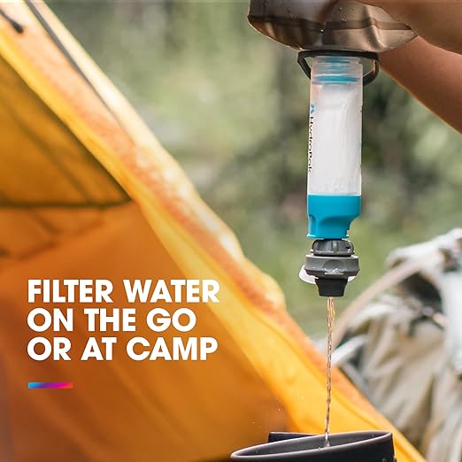 HydraPak 28mm Filter Kit - Water Filtration Accessory - Fast Flow - Perfect for Hiking Camping Travel and Emergency Preparedness