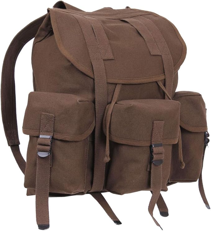 Rothco Mini Alice Pack – Heavyweight 18 OZ Cotton Canvas Rucksack – 20L Capacity