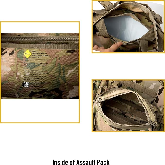 MT Military Army MOLLE 2 Tactical Assault Backpack Rifleman 3 Day Pack Medium Rucksack