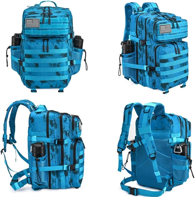 45L Tactical Backpack for Men Women Military Assault Pack with MOLLE Large 3 Day Bug Out Bag for Hiking Camping