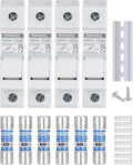 DIHOOL 15 Amp Inline Fuse for Solar Connector 4pcs Solar fuses Holder DIN Rail Solar Panel Fuse