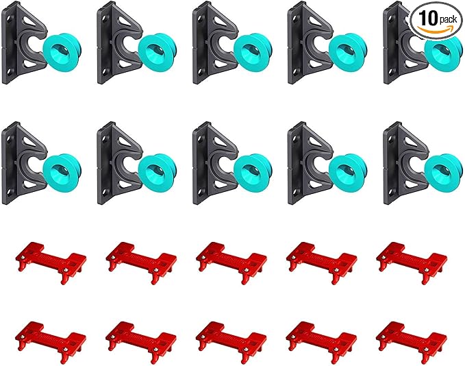 Button Fix Type 2 Bracket Marker Connecting 90 Degree Panels with New Upgraded Button (10 Sets + 10 Marker Guides)