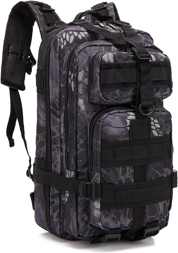 Men's 35L Hiking Backpack Oxford Cloth Outdoor Tactical Rucksack Large Capacity Camping Travel Daypack Duffel Bag (I/Multicolor)