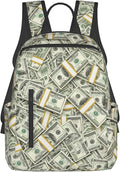 Lightweight Casual Laptop Backpack for Men and Women money american bill dollar Bookbag for College
