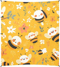 Sweet Honey Pattern Cute Bees Happy Beach Tent &amp Canopy UPF50+ Protection Waterproof Large Portable Sun Shelter with Carrying Bag for Family Trips Picnics &amp Camping