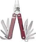 LEATHERMAN Rebar Multitool with Premium Replaceable Wire Cutters and Saw Heathered Cranberry