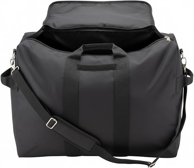 Kit Bag Backpack 600D Water-Resistant Polyester Hideaway Straps Reinforced Handles Black
