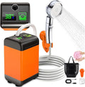 Camp Shower Pump 7800mAh Rechargeable Portable Shower Pump 3 Pressure Levels Camping Showers for Outdoor Pet Bath RV Hiking Beach