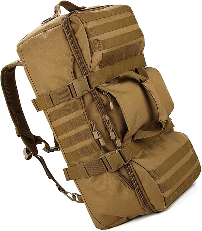 Duffel Bag ArmyGreen Waterproof Backpack for Camping Hiking Travel Versatile Carrying Options for Various Outdoor Activities