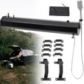 Roof Rack Mount Road Shower Pressurized Water Tankwith 1.6bar Self-Pressurization Safety Valve &amp 4.9ft Hosefor Hiking Car wash Pet Cleaning Beach Vacations 18L
