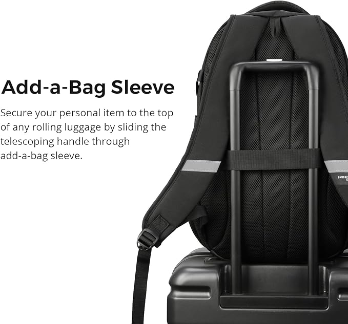Swissdigital Design Laptop Backpack with USB Charging Port Travel Backpack Fits 15.6 inches Computer 31L College School Backpack for Men Gray Camo | SD803-91