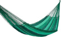 NOVICA Multicolor Green Striped Hand Woven Nylon Mayan 1 Person Rope Hammock 'Caribbean Dream' (Single)