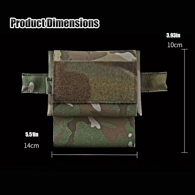 Tactical IFAK Micro Compact MED Pouch MOLLE Rapid Deployment First Aid Bag Small EDC Portable Pack for Hunting Camping