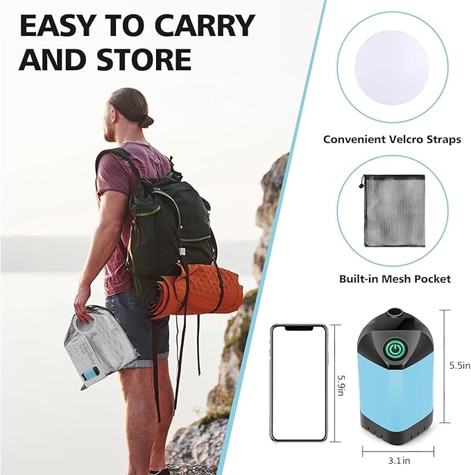 Portable Camping Shower 7800mAh Rechargeable Camp Shower Pump with LED Display 2 Mode Electric Portable Shower for Camping Hiking Travelling Washing